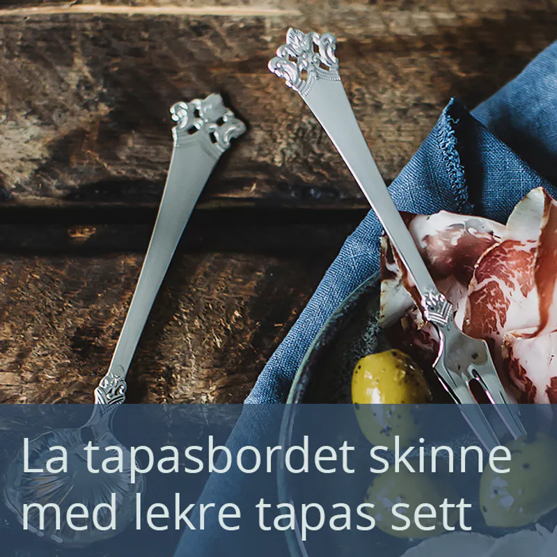 Tapassett i ekte sølv